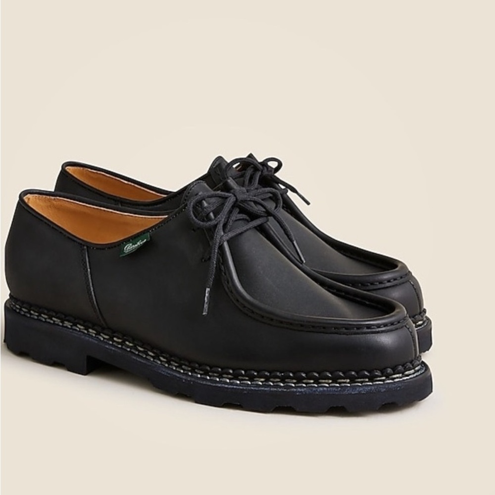 Paraboot Michael Black Leather Men's Loafers Derby 9.5